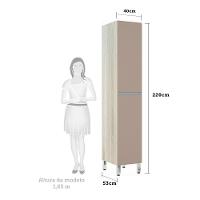 Paneleiro 40Cm 2 Portas Lis Legno Crema Com Connect - 2