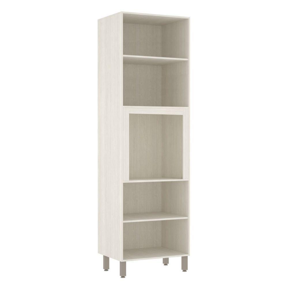 Paneleiro 70 Cm Nicho Microondas 4 Portas Linea Luciane Pátina Ff-mocca Laca - 3