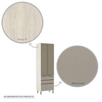 Paneleiro De Cozinha 70 Cm Bronze 3 Gavetas Linea Pátina Ff - 2