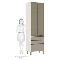 Paneleiro De Cozinha 70 Cm Bronze 3 Gavetas Linea Pátina Ff - 5