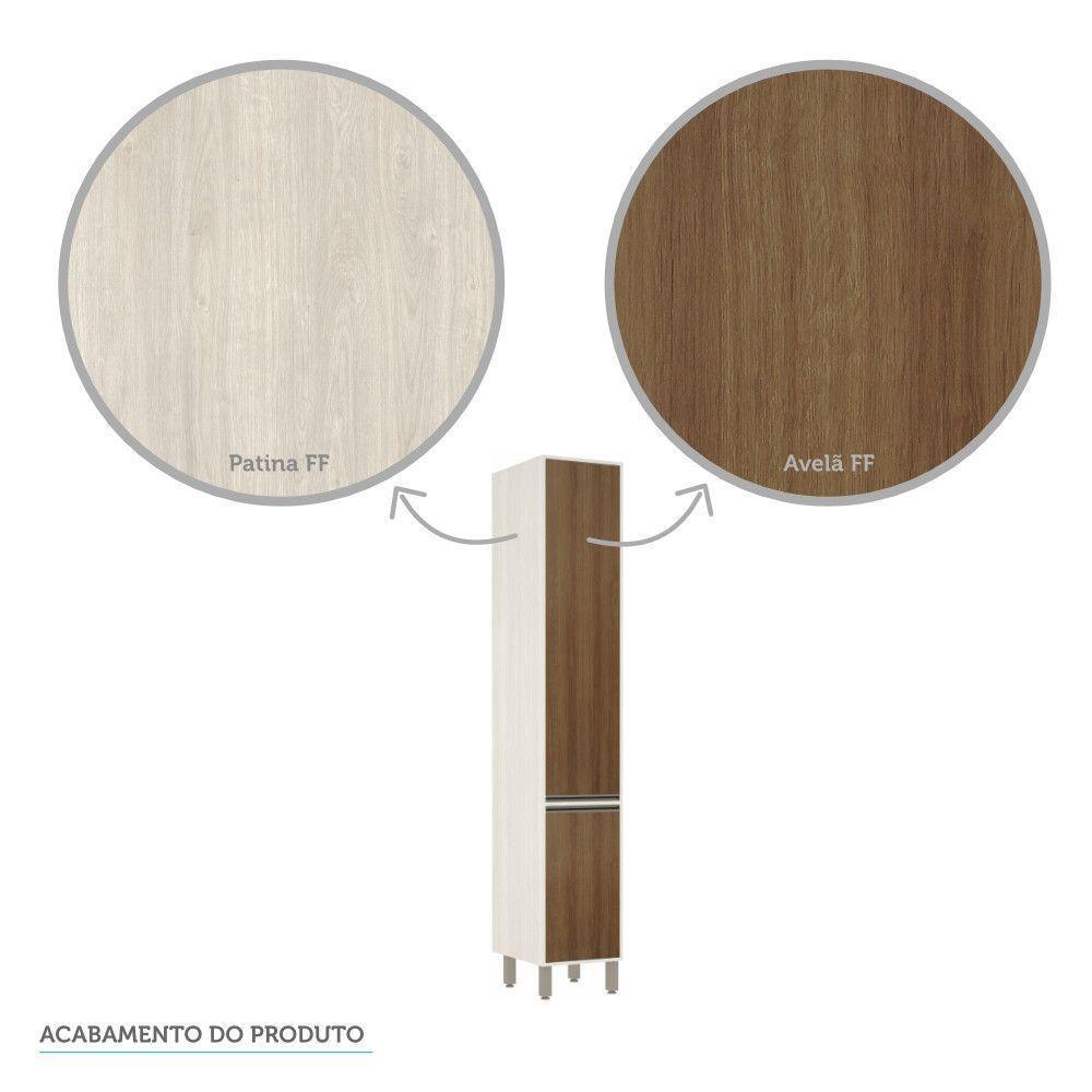 Paneleiro De Cozinha 40 Cm 2 Portas Linea Luciane Pátina Ff-avelã Ff - 6