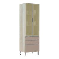 Paneleiro 70Cm Vidro Bronze Lis Legno Crema Com Connect - 1