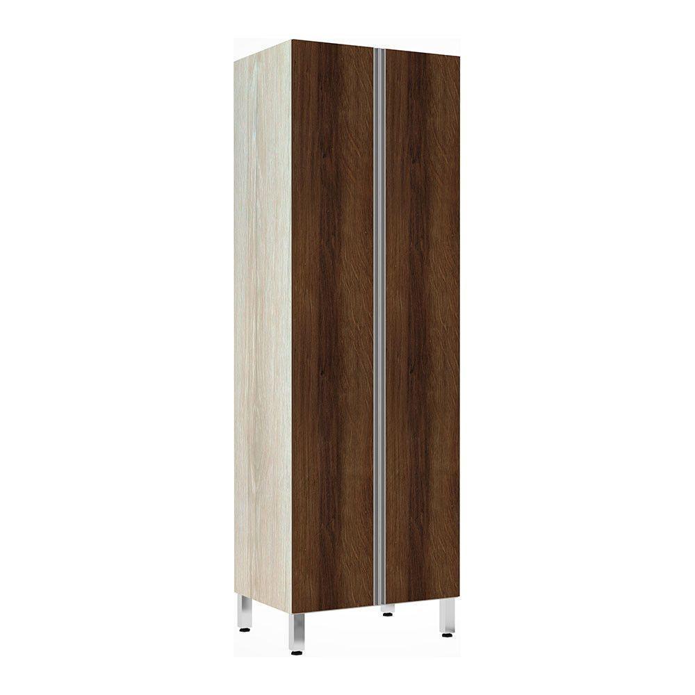 Paneleiro 70Cm Duplo Lis Legno Crema Com Nogueira Dourado - 1