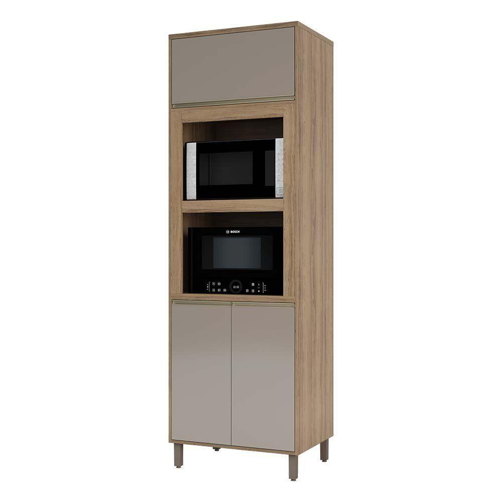 Paneleiro 70cm Duplo Nicho 2 Portas 1pt Basculante 1 Prat - 1