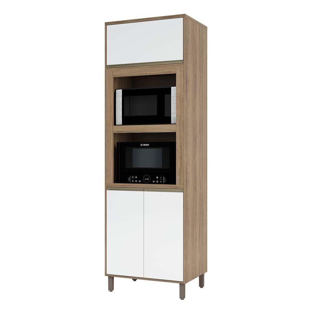 Paneleiro 70cm Duplo Nicho 2 Portas 1pt Basculante 1 Prat - 1