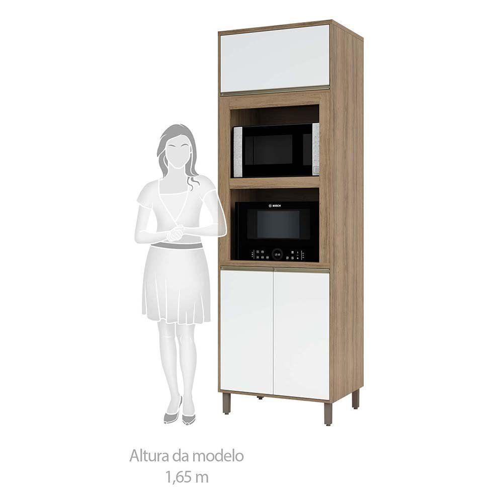 Paneleiro 70cm Duplo Nicho 2 Portas 1pt Basculante 1 Prat - 4