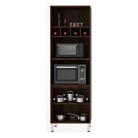 Paneleiro 70cm Duplo C/2 Nichos Para Forno Microondas - 4