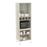 Paneleiro 70Cm Nicho Microondas E 1 Nicho Lis Legno Crema C/ - 3