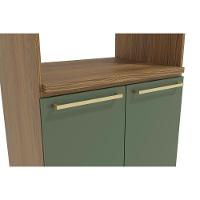 Paneleiro de Cozinha Botanic M627 c/ 3 Portas 70cm Nogueira/Verde Oliva - Kappesberg - 2