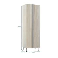 Paneleiro Luciane 70Cm Duplo 2 Portas Lis Legno Crema - 2