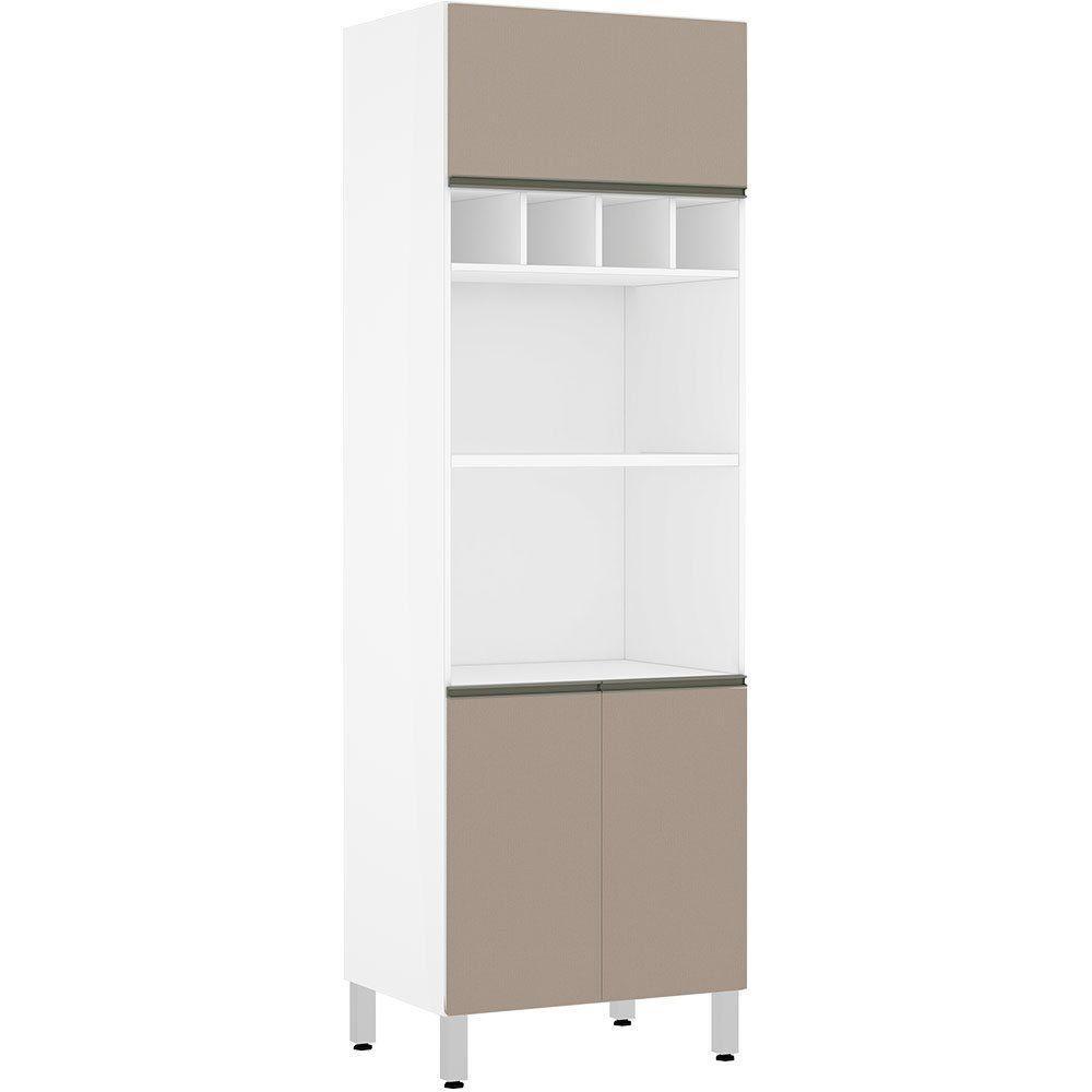 Paneleiro Perola 70 Cm Duplo Nicho Branco C/ Connect - 1