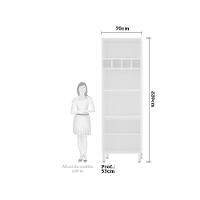 Paneleiro Perola 70 Cm Duplo Nicho Branco C/ Connect - 3