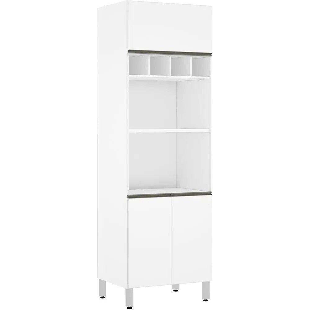 Paneleiro Perola 70 Cm Duplo Nicho Branco - 1
