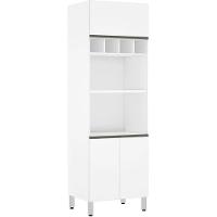 Paneleiro Perola 70 Cm Duplo Nicho Branco - 1
