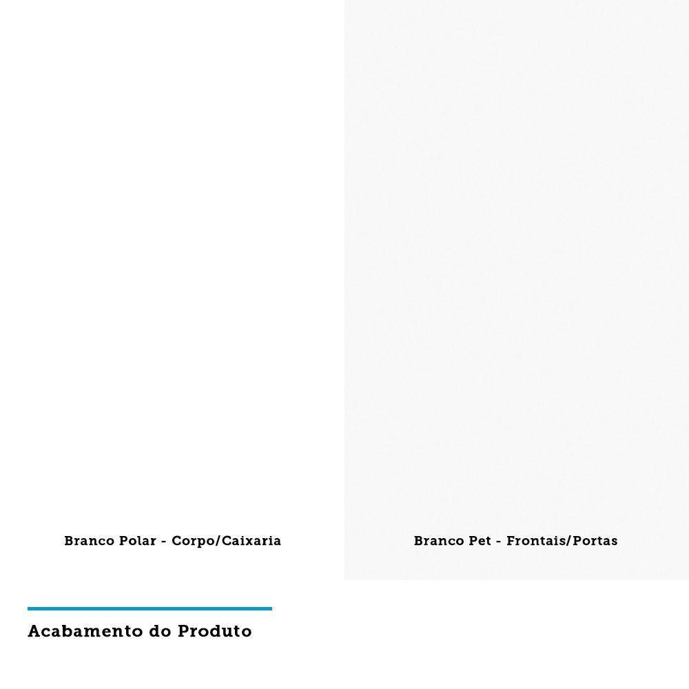Paneleiro Simples 40cm 2 Portas Branco Polar - 2