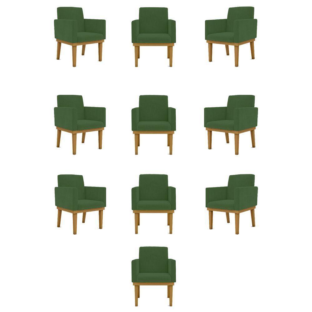 Kit 10 Poltronas Decorativa Reforçada verde - 1