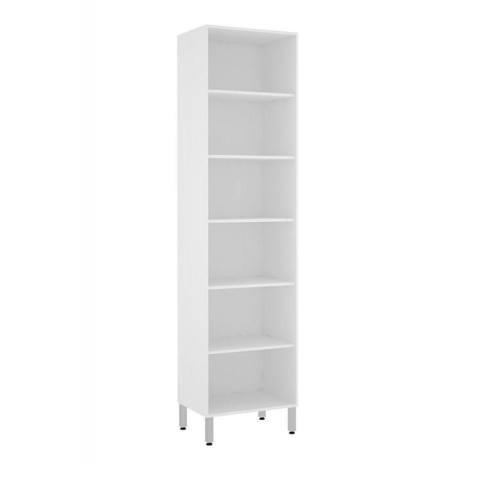 Paneleiro Torre 70Cm Branco Pérola Branco Polar Com Bronze - 2