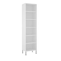 Paneleiro Torre 70Cm Branco Pérola Branco Polar Com Bronze - 2