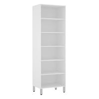 Paneleiro Torre 70Cm Branco Pérola Branco Polar Com Prata - 3