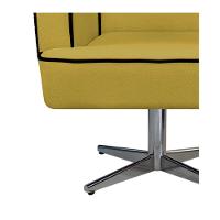 Poltrona Athena Base Giratória Metal Suede - 2