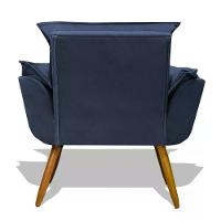 Kit 02 Poltrona Decorativa Opala - Azul Marinho Azul Marinho - 3