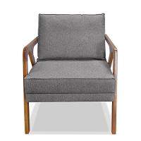 Kit 2 Poltronas Decorativas De Luxo Frida Linho Cinza