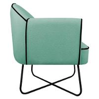 Poltrona Athena Base X Linho - Doce Sonho Móveis