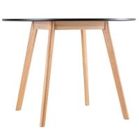 Conjunto Mesa Jantar Leda 90 Cm + 4 Cadeiras Leda Saarinen Preta - 7