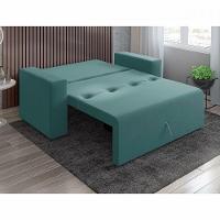 Sofa Cama Casal 5000 Com Braço Mamflex Azul Turquesa - 2