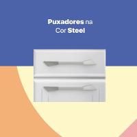 Balcão Gabinete Cozinha Aço Topázio Com Tampo - 2