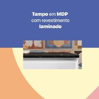 Balcão Gabinete Cozinha Aço Topázio Com Tampo - 3