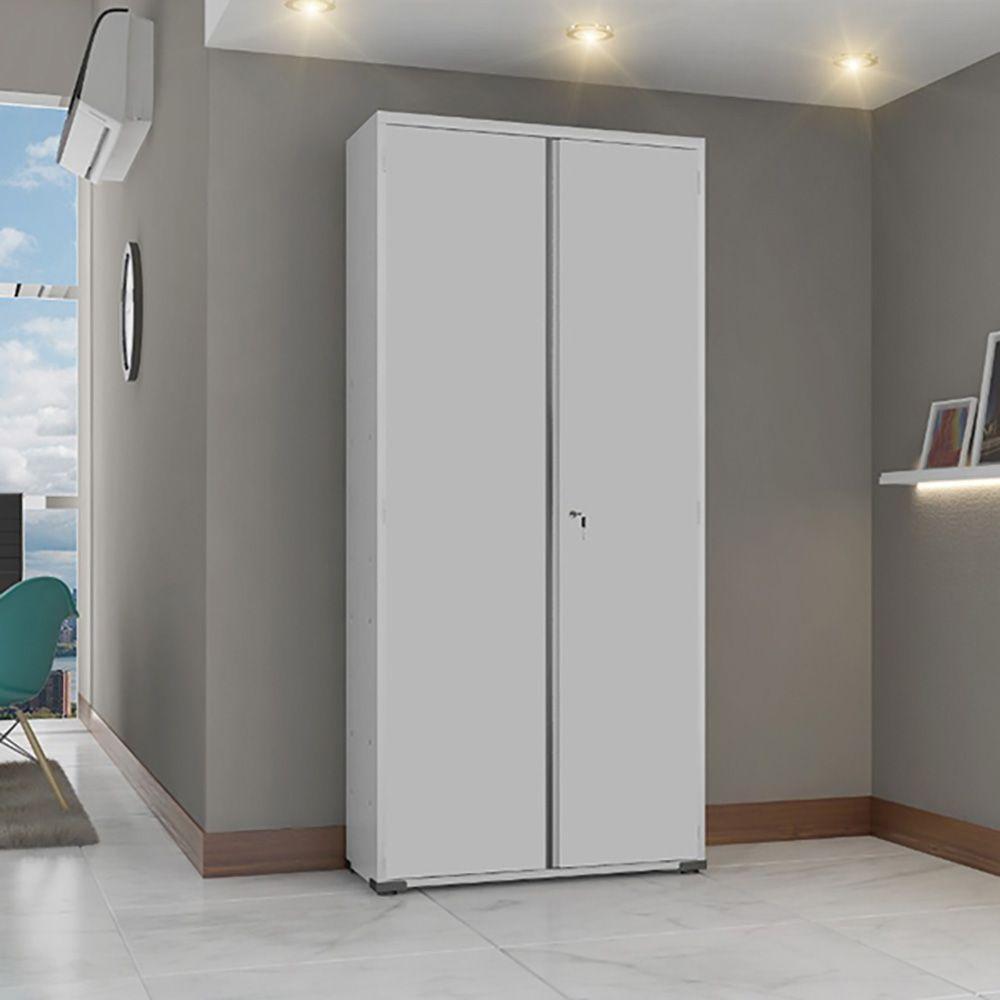 Armário de Aço 2 Portas Multiuso Organizador Escritório 4 Prateleiras EA301 - 2