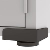 Armário de Aço 2 Portas Multiuso Organizador Escritório 4 Prateleiras EA301 - 3