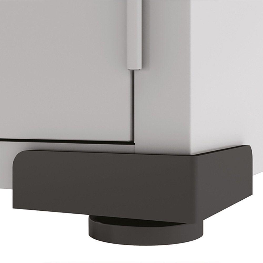 Armário de Aço 2 Portas Multiuso Organizador Escritório 3 Prateleiras EA303 - 4