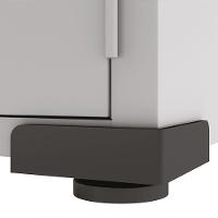 Armário de Aço 2 Portas Multiuso Organizador Escritório 3 Prateleiras EA303