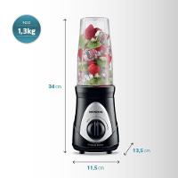 Liquidificador Portátil Mondial Personal Blender Dg-01 Personal Blender-127v-preto-prata