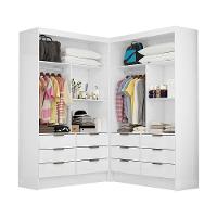 Closet Casal Duplo Sevilha Premium Com 12 Gavetas Branco - 3