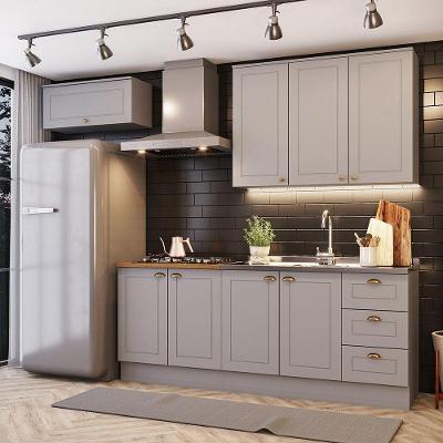 Cozinha Compacta 4 Peças Amy Casa 812 Cinza