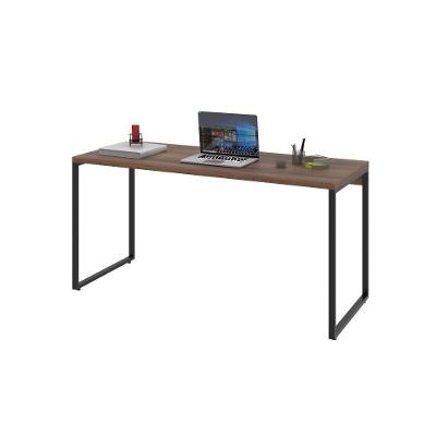 Mesa Office 150X60X75Cm Nogal Preta