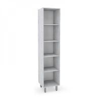 Paneleiro Confort Simples 2 Portas Mdp Concreto Batrol Concreto Com Branco - 2