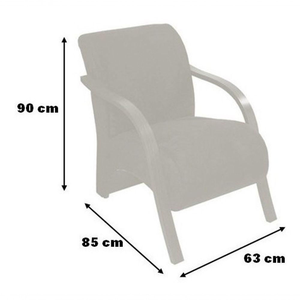 Poltrona Decorativa - Cadeira Sala, Quarto, Recepção. - 3