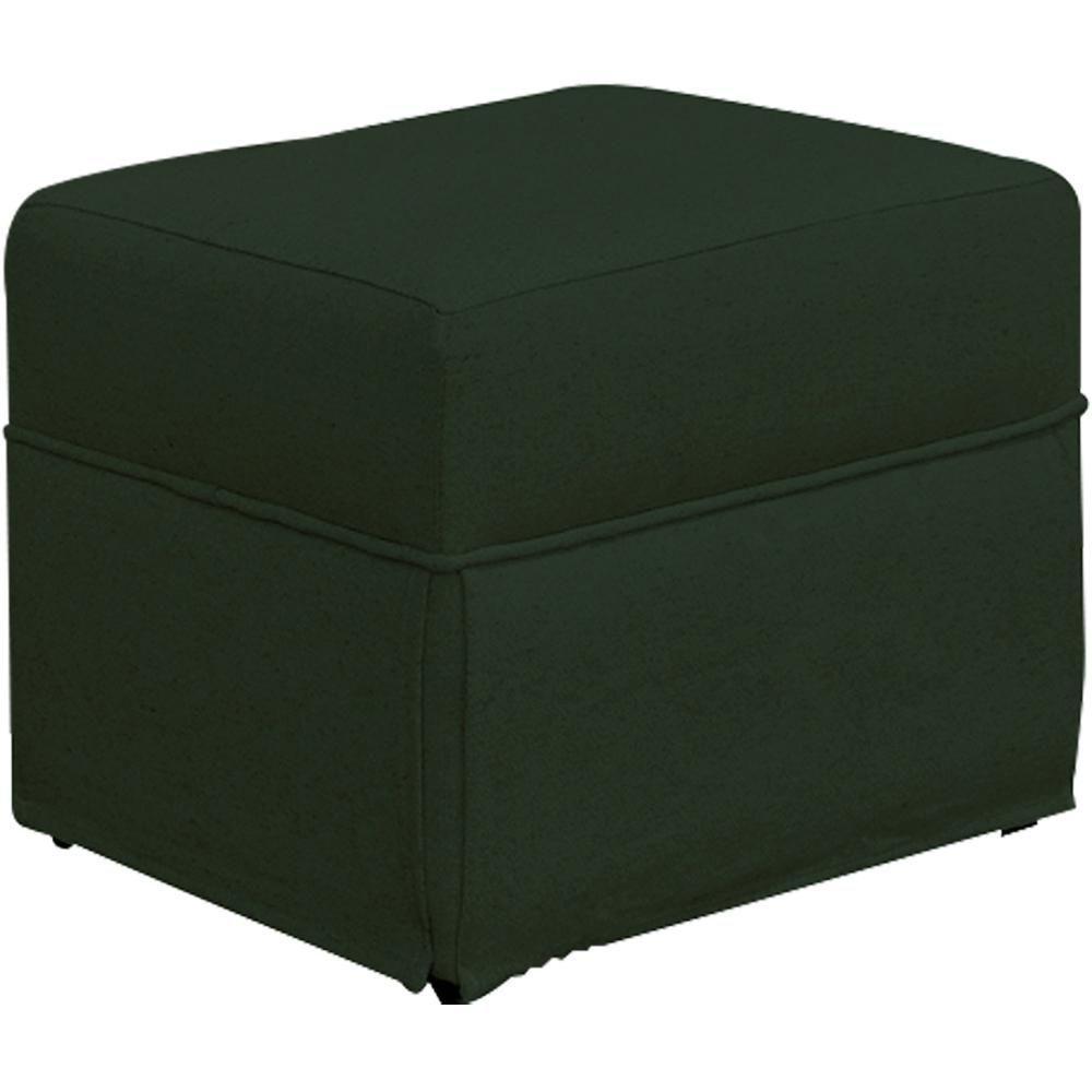 Poltrona E Puff Helena P02 Capitonê Linho Verde Musgo - 5