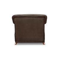 Poltrona Decorativa C/1 Almofada Veludo Marrom - 3