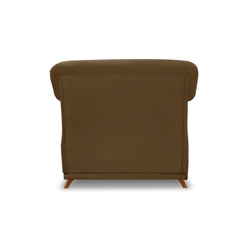 Poltrona Decorativa C/1 Almofada Suede Caramelo - 2