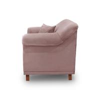 Poltrona Decorativa C/1 Almofada Veludo Lilás - 3