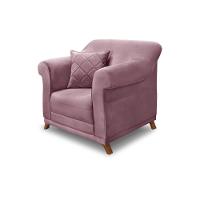 Poltrona Decorativa C/1 Almofada Veludo Uva - 1