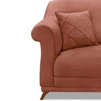 Poltrona Decorativa C/1 Almofada Veludo Cobre