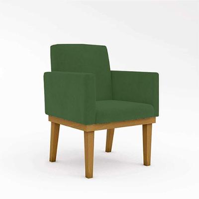 Poltrona Nina Para Penteadeira E Quarto Suede Verde Balaqui Decor