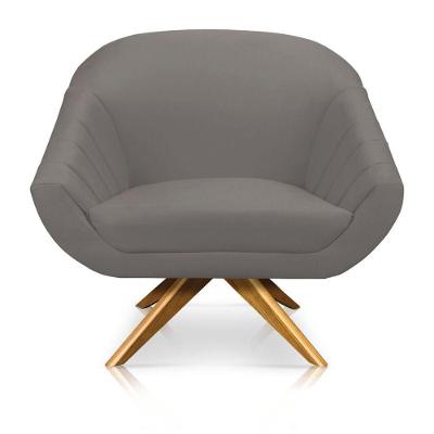 Poltrona Giovana Suede Grafite