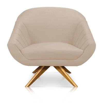 Poltrona Giovana Suede Bege